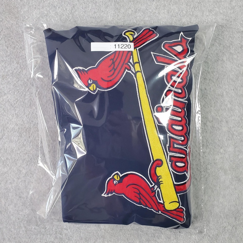 St Louis Cardinals Jacket Mens XL Blue MLB Baseball Nike Pullover Windbreaker - Picture 15 of 15